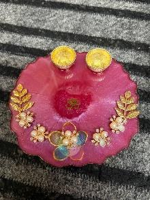 RESIN POOJA THALI 6"